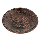 Maxbell Round Tea Cup Saucer Kung Fu Tea Cup Coaster for Chinese Tea Ceremony Copper