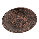 Maxbell Round Tea Cup Saucer Kung Fu Tea Cup Coaster for Chinese Tea Ceremony Copper