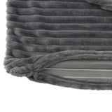 Maxbell 40cm Strip Velvet Cover for Seat Cushions Tatami Pad Protector Deep Grey