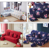 Maxbell Stretch All-inclusive Sofa Cover Protector  & Throw Pillow Case 2 Seater