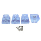 Maxbell 4PCS Wood Furniture Feet Pads Table Chair Leg Riser Hardwood Floor Protector