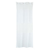 Maxbell 1Pc Voile Curtain Single Panel Sheer Voile Curtain Panel White Punch