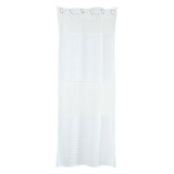 Maxbell 1Pc Voile Curtain Single Panel Sheer Voile Curtain Panel White Punch