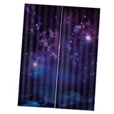 Maxbell Starry Sky Printed 3D Window Curtains for Living Room Bedroom Decor 170x200cm
