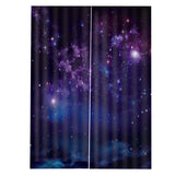 Maxbell Starry Sky Printed 3D Window Curtains for Living Room Bedroom Decor 170x200cm