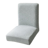 Maxbell Knitted One-piece Dining Room Chair Cover Slipcover Protector  Grey