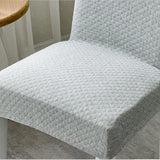 Maxbell Knitted One-piece Dining Room Chair Cover Slipcover Protector  Grey