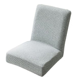 Maxbell Knitted One-piece Dining Room Chair Cover Slipcover Protector  Grey