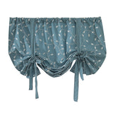 Maxbell Floral Pattern Short Roman Door Window Curtain Sheer Drape Voile B