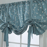 Maxbell Floral Pattern Short Roman Door Window Curtain Sheer Drape Voile B
