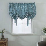 Maxbell Floral Pattern Short Roman Door Window Curtain Sheer Drape Voile B