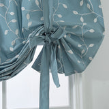 Maxbell Floral Pattern Short Roman Door Window Curtain Sheer Drape Voile B