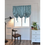 Maxbell Floral Pattern Short Roman Door Window Curtain Sheer Drape Voile B