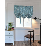 Maxbell Floral Pattern Short Roman Door Window Curtain Sheer Drape Voile B