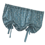 Maxbell Floral Pattern Short Roman Door Window Curtain Sheer Drape Voile B