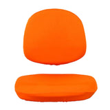 Maxbell Stretch Soft Swivel Chair Slipcover Office Computer Chair Covers  Orange