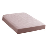 Maxbell Solid Color Polyester Bed Fitted Sheet Bed Cover Kahki 150x200cm