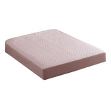 Maxbell Solid Color Polyester Bed Fitted Sheet Bed Cover Kahki 150x200cm