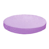 Maxbell Cotton Polyester Round Bed Fitted Sheet Bed Cover 200cm Dia Light Purple