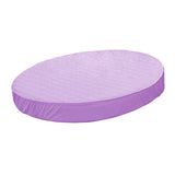 Maxbell Cotton Polyester Round Bed Fitted Sheet Bed Cover 200cm Dia Light Purple