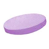 Maxbell Cotton Polyester Round Bed Fitted Sheet Bed Cover 200cm Dia Light Purple