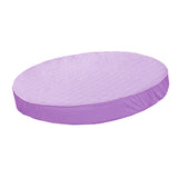 Maxbell Cotton Polyester Round Bed Fitted Sheet Bed Cover 200cm Dia Light Purple