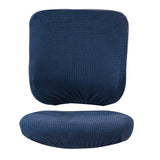 Maxbell Removable Stretch Soft Slipcover Office Computer Chair Covers Dark Blue