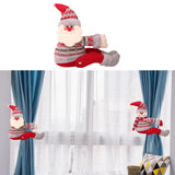 Maxbell 1 Piece Christmas Decoration Plush Toy Curtain Tie Back Buckle Santa Claus