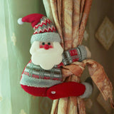 Maxbell 1 Piece Christmas Decoration Plush Toy Curtain Tie Back Buckle Santa Claus