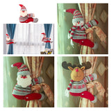 Maxbell 1 Piece Christmas Decoration Plush Toy Curtain Tie Back Buckle Santa Claus