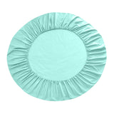 Maxbell Solid Color 100% Cotton Round Bed Fitted Sheet Bed Cover Light Green