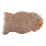 Maxbell 40x60cm Sheepskin Fluffy Skin Faux Fur Fake Rug Mat Rugs Light Coffee