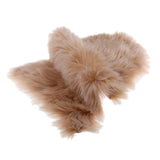 Maxbell 40x60cm Sheepskin Fluffy Skin Faux Fur Fake Rug Mat Rugs Light Coffee