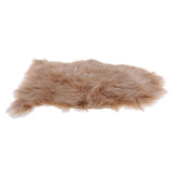 Maxbell 40x60cm Sheepskin Fluffy Skin Faux Fur Fake Rug Mat Rugs Light Coffee