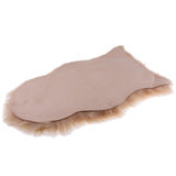 Maxbell 40x60cm Sheepskin Fluffy Skin Faux Fur Fake Rug Mat Rugs Light Coffee