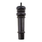 Maxbell Wood Plinth Leg For Kitchen Cabinet/Furniture/Sofa  Irregular cylinder black