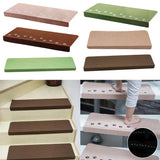 Maxbell Indoor Non Slip Self-adhesive Staircase Tread Night Luminous Mats Beige