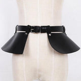 Maxbell Women PU Leather Waistband Waist Belt Skirt Harness Gothic Punk Club Wear