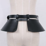 Maxbell Women PU Leather Waistband Waist Belt Skirt Harness Gothic Punk Club Wear