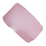 Maxbell Women Crystal Rhinestone Fishnet Net Mesh Stockings Tights Pantyhose Pink