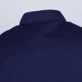 Maxbell Chef Coat Jacket Long Sleeve Catering Kitchen Uniform Apparel Navy Blue L