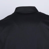 Maxbell Chef Coat Jacket Long Sleeve Catering Kitchen Uniform Apparel Black XXXL