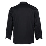 Maxbell Chef Coat Jacket Long Sleeve Catering Kitchen Uniform Apparel Black XXXL