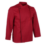 Maxbell Chef Coat Jacket Long Sleeve Catering Kitchen Uniform Apparel Red XXL