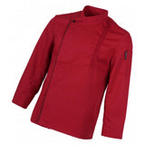 Maxbell Chef Coat Jacket Long Sleeve Catering Kitchen Uniform Apparel Red XL