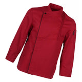 Maxbell Chef Coat Jacket Long Sleeve Catering Kitchen Uniform Apparel Red XXXL