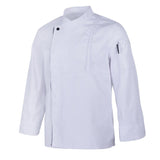 Maxbell Chef Coat Jacket Long Sleeve Catering Kitchen Uniform Apparel White XXXL