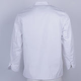 Maxbell Chef Coat Jacket Long Sleeve Catering Kitchen Uniform Apparel White XXXL