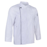 Maxbell Chef Coat Jacket Long Sleeve Catering Kitchen Uniform Apparel White XXXL