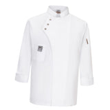 Maxbell Unisex Chef Jackets Coat Long Sleeves Shirt Kitchen Uniform Workwear White L